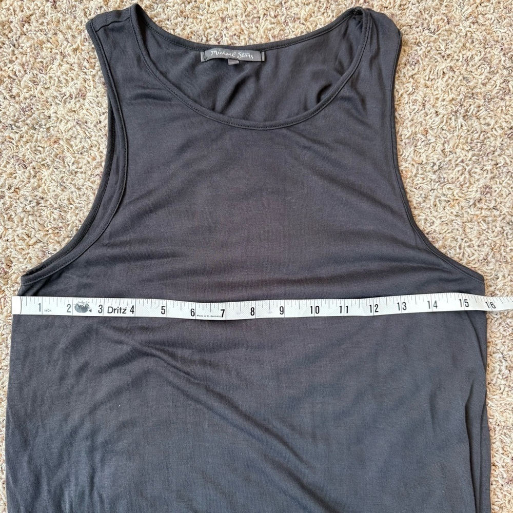 Michael Stars Dark Gray Sleeveless Full Length Maxi Dress Contemporary Size S - Picture 8 of 12
